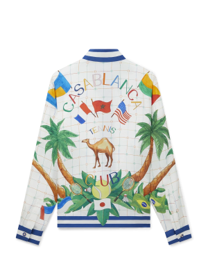 Tennis Club Classic Long Sleeve Silk Shirt