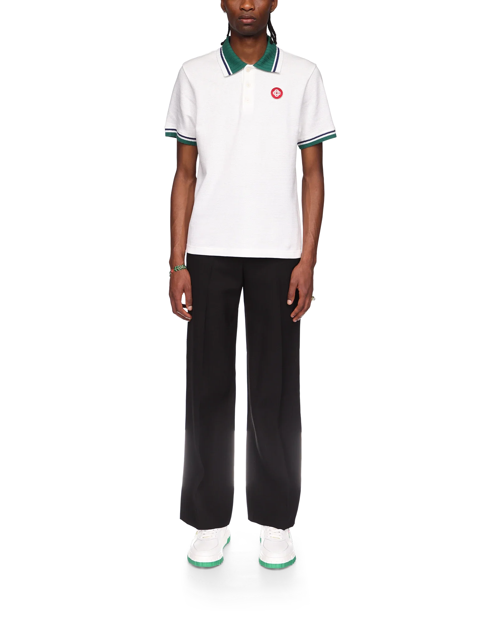 Pique Polo Shirt - 图片 2