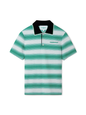 Gradient Stripe Polo Shirt