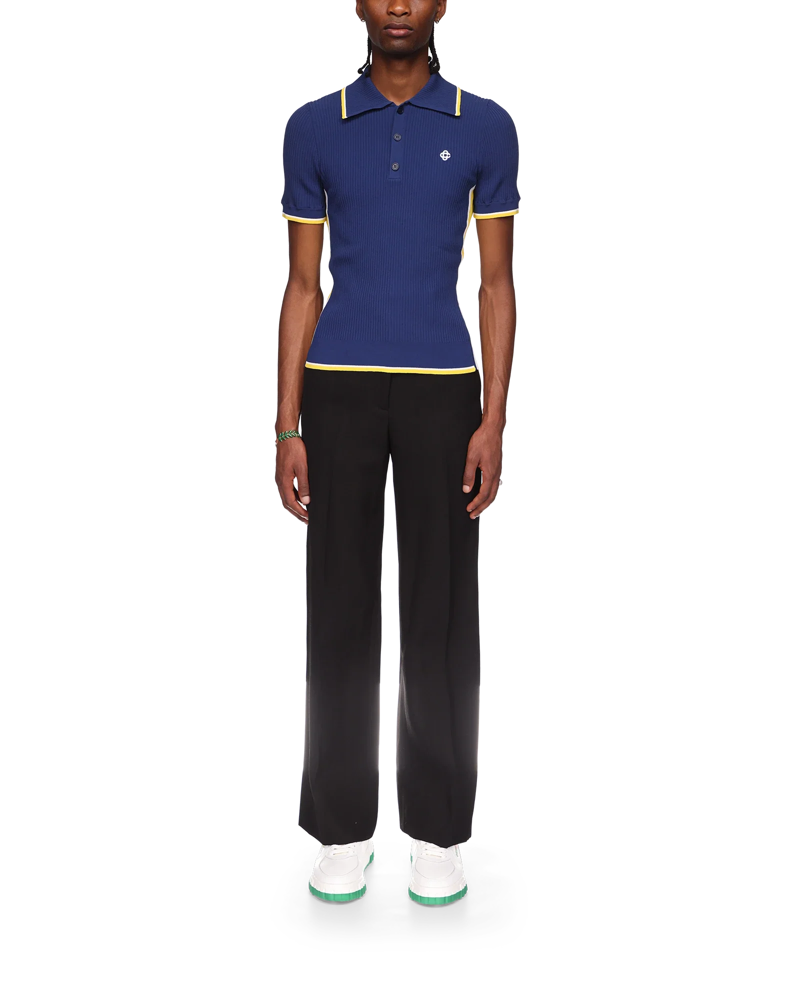 Rib Polo Shirt - 图片 2