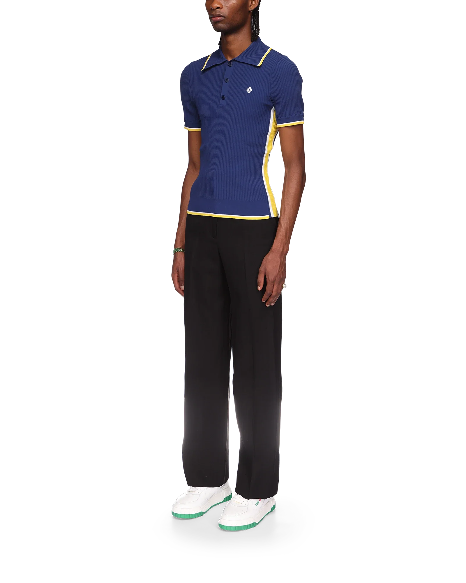 Rib Polo Shirt - 图片 3