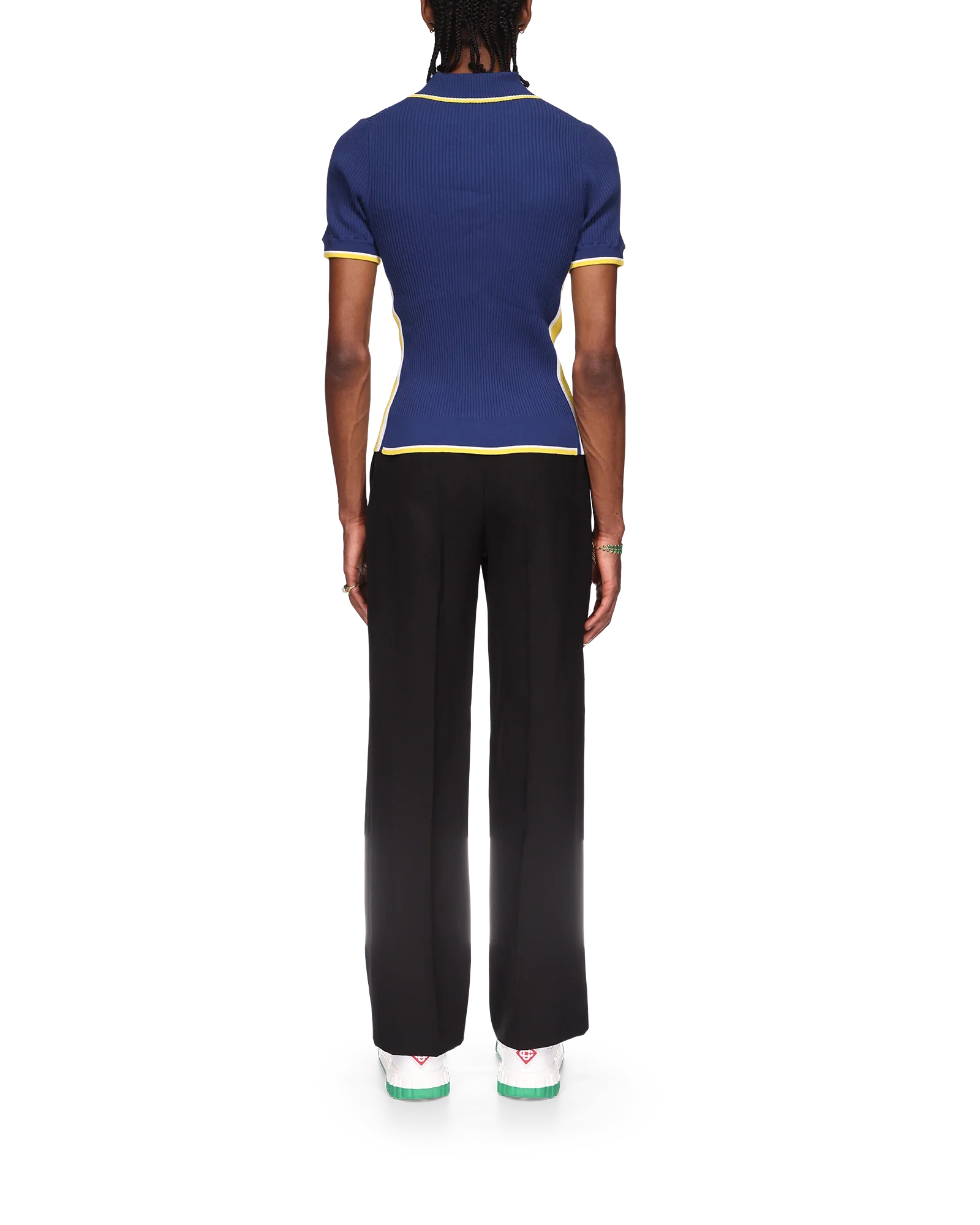 Rib Polo Shirt - 图片 4