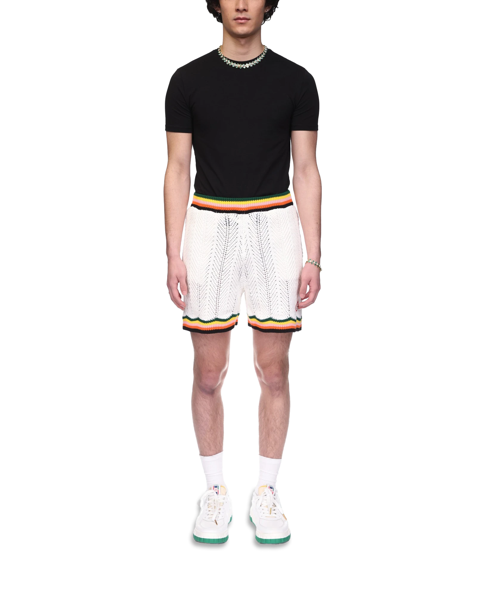 Chevron Lace Shorts - 图片 2