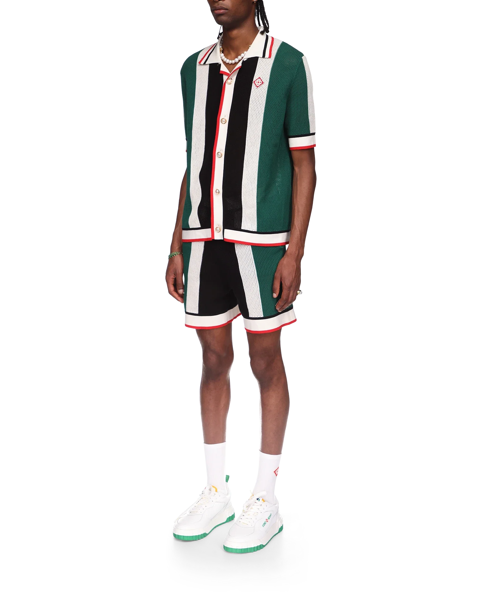 Striped Mesh Shirt - 图片 3