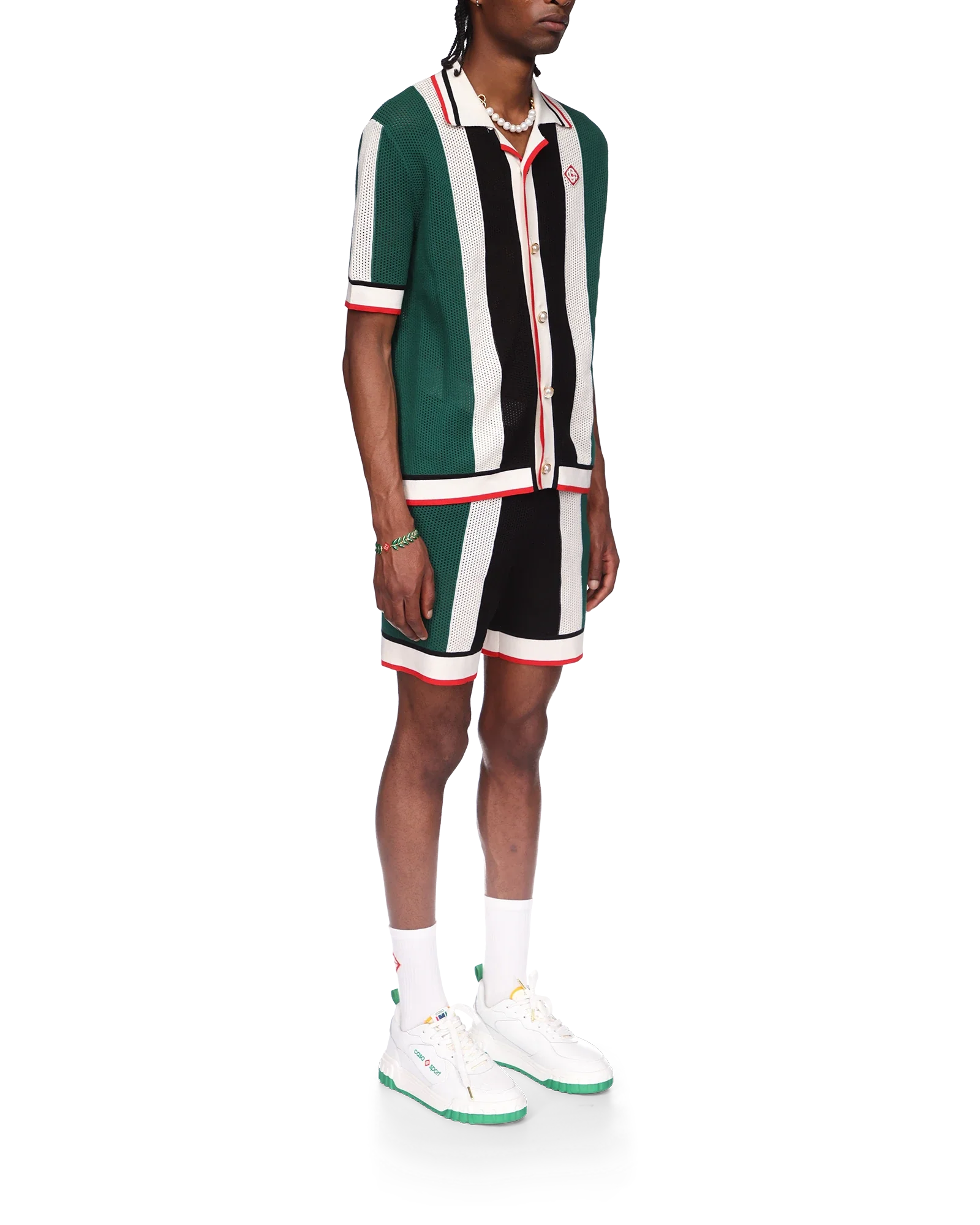 Striped Mesh Shirt - 图片 5