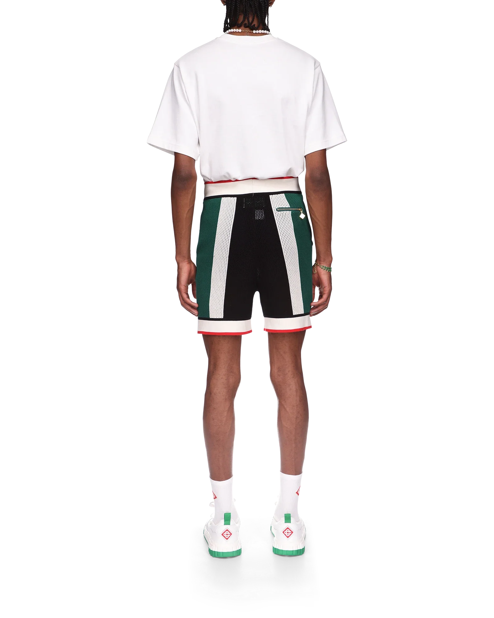 Striped Mesh Shorts - 图片 4