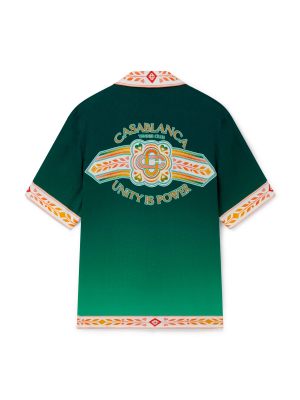 Unity Is Power Short Sleeve Silk Shirt