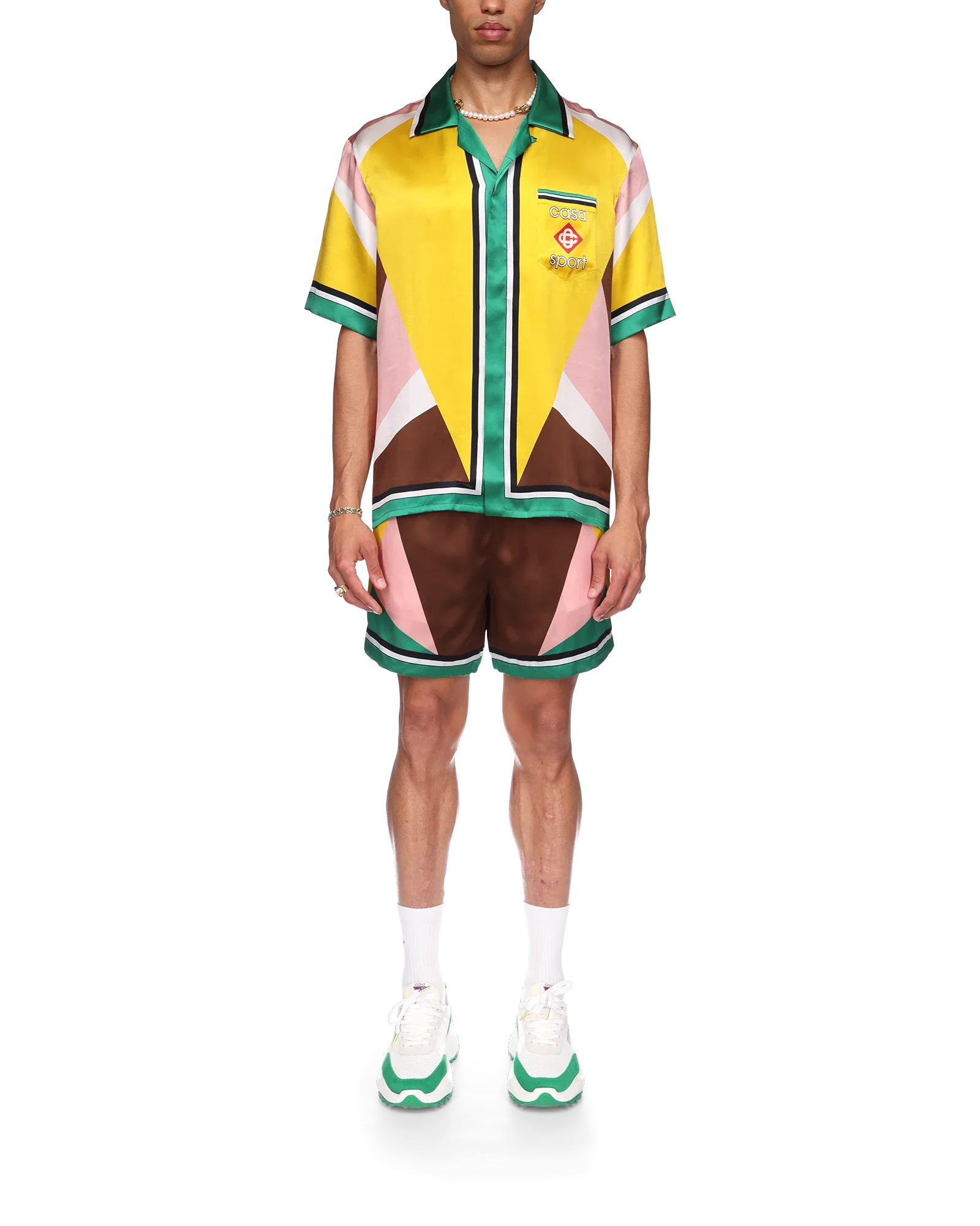 Casa Sport Short Sleeve Silk Shirt - 图片 4