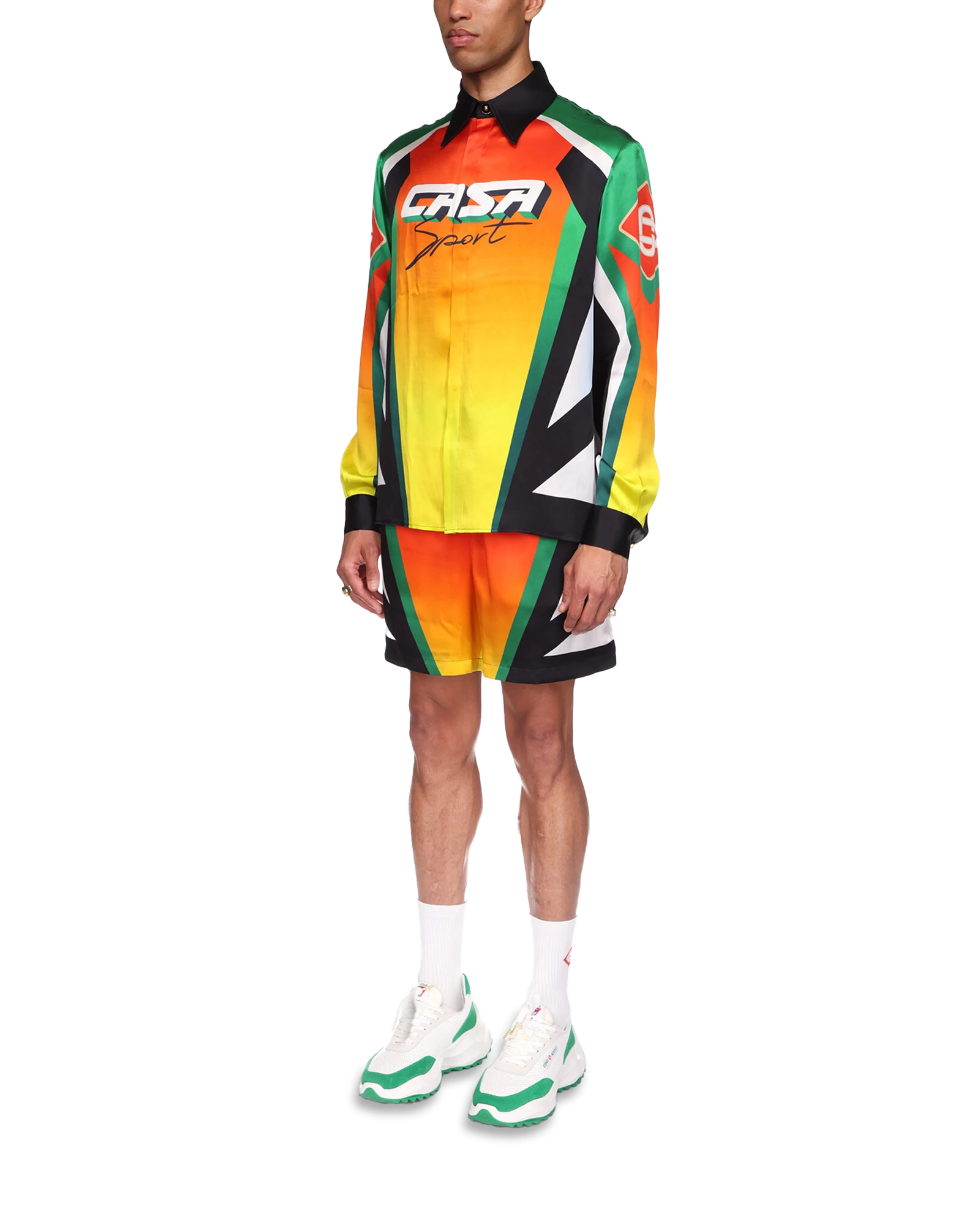 Casa Moto Sport Long Sleeve Silk Shirt - 图片 5