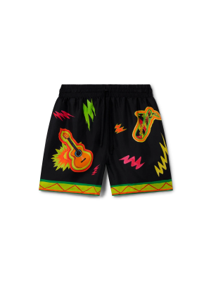 Music For The People Silk Shorts