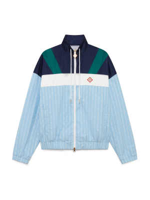 Pinstripe Laurel Track Jacket