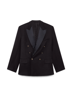 Wool Double Breasted Blazer