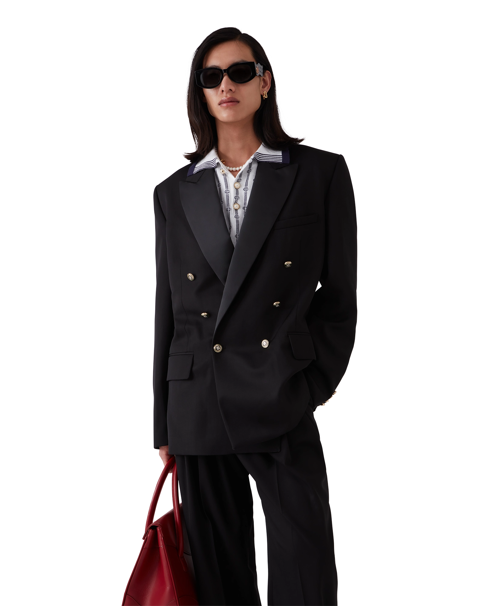 Wool Double Breasted Blazer - 图片 4