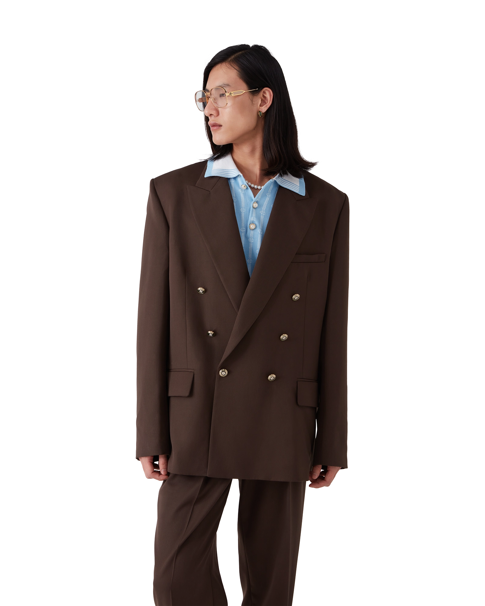 Wool Double Breasted Jacket - 图片 4