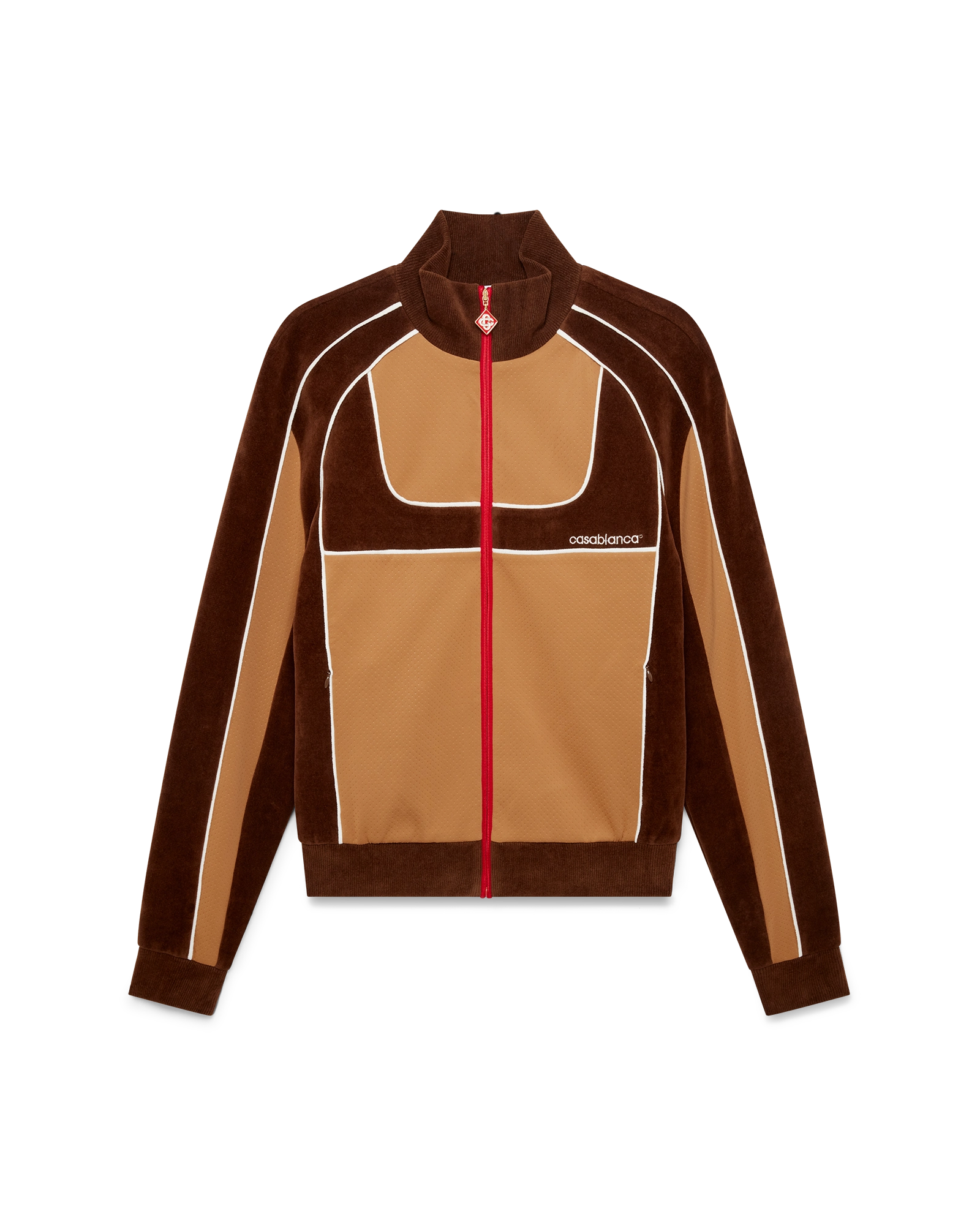 Chenille Panelled Track Jacket