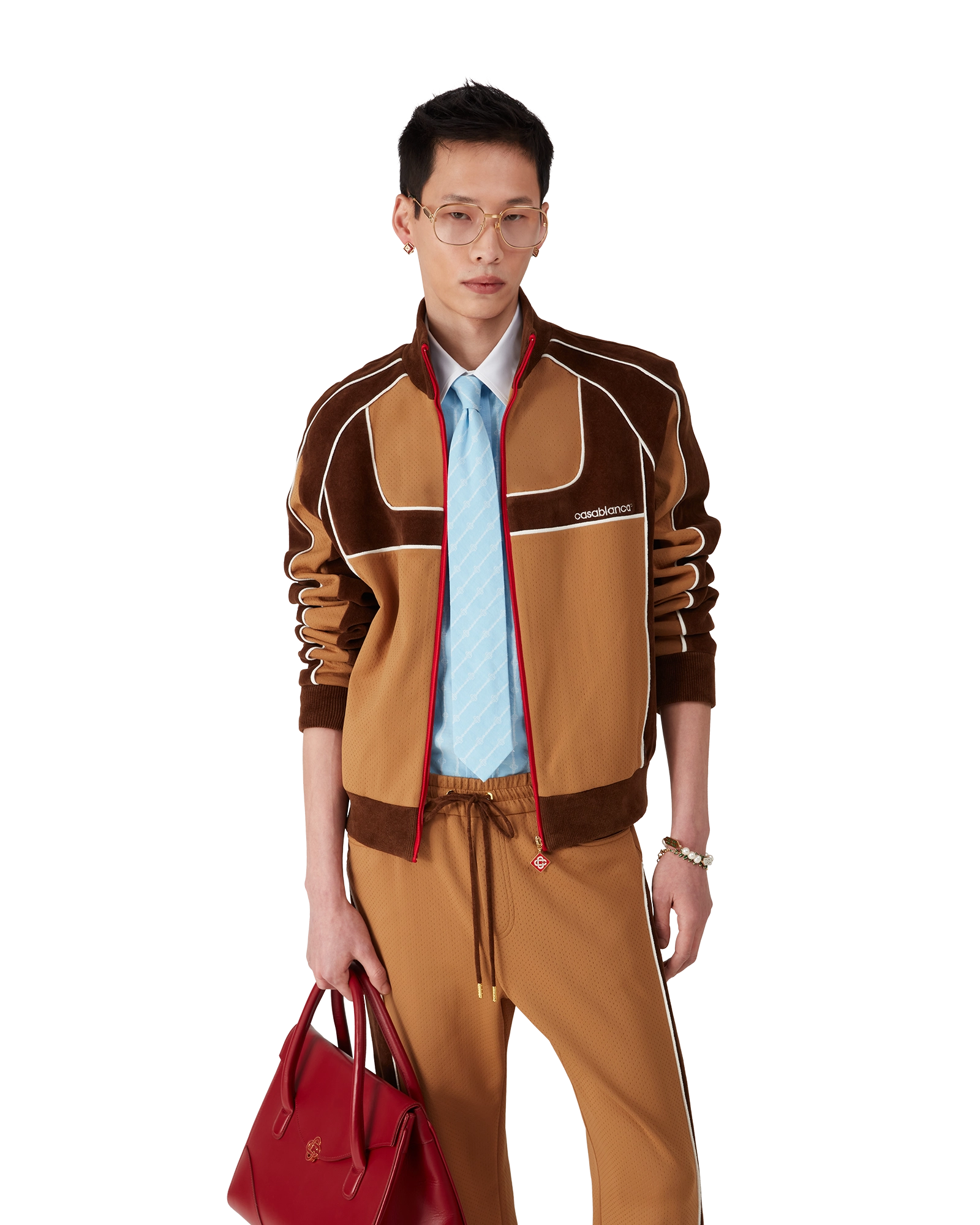 Chenille Panelled Track Jacket - 图片 3