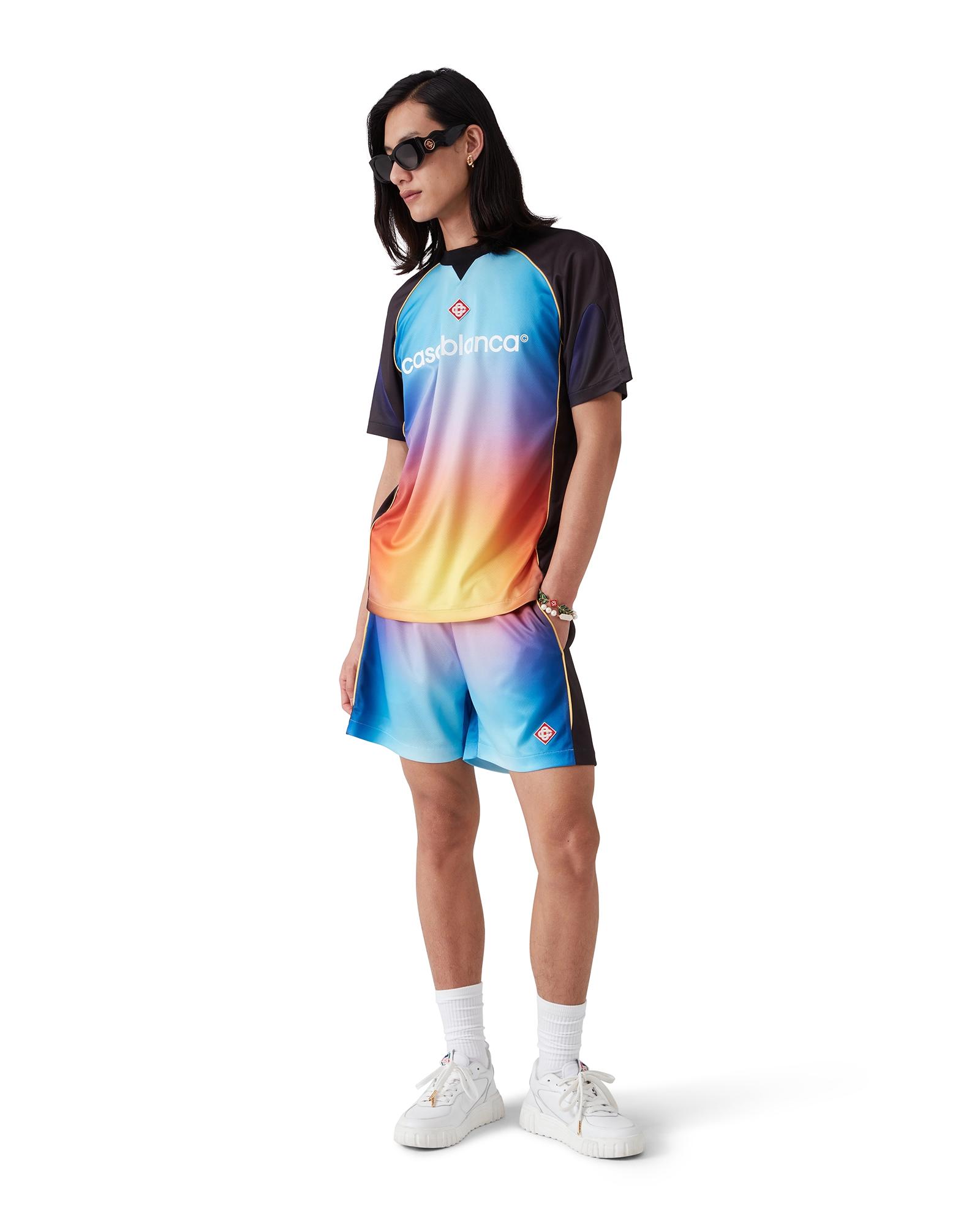Gradient Football Shorts - 图片 2