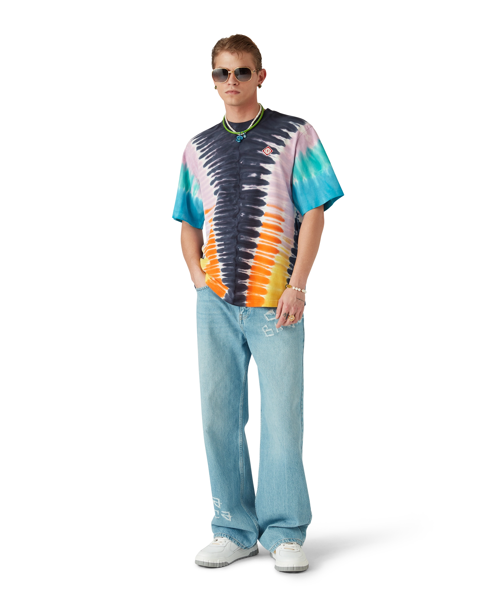 Gradient Tie Dye Short Sleeve T-Shirt - 图片 2