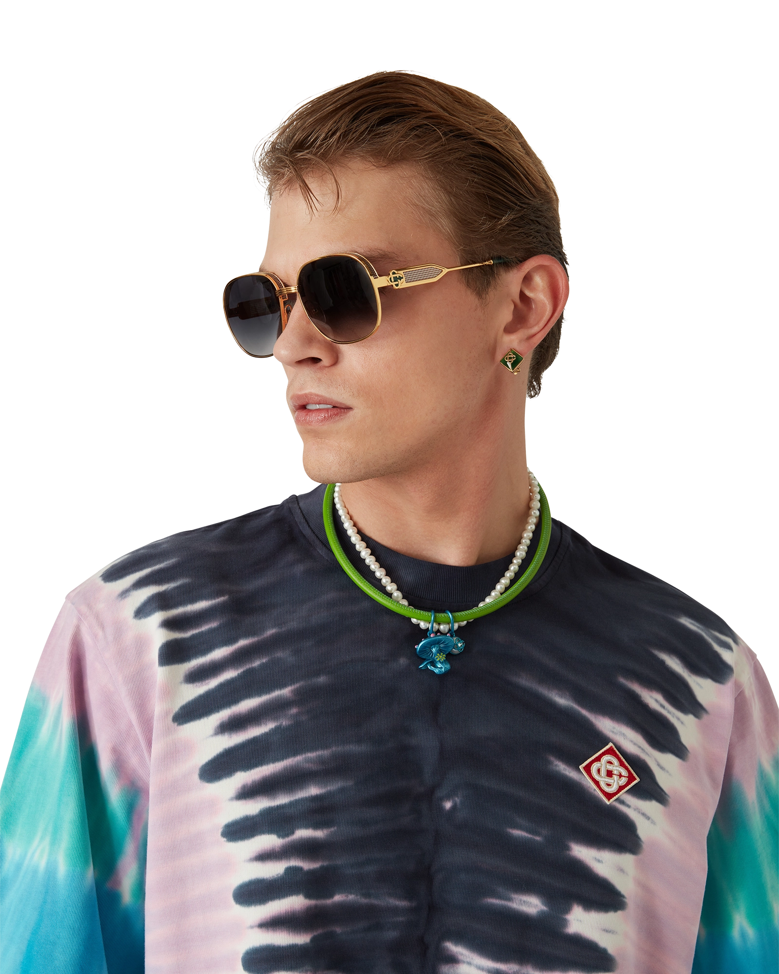 Gradient Tie Dye Short Sleeve T-Shirt - 图片 4