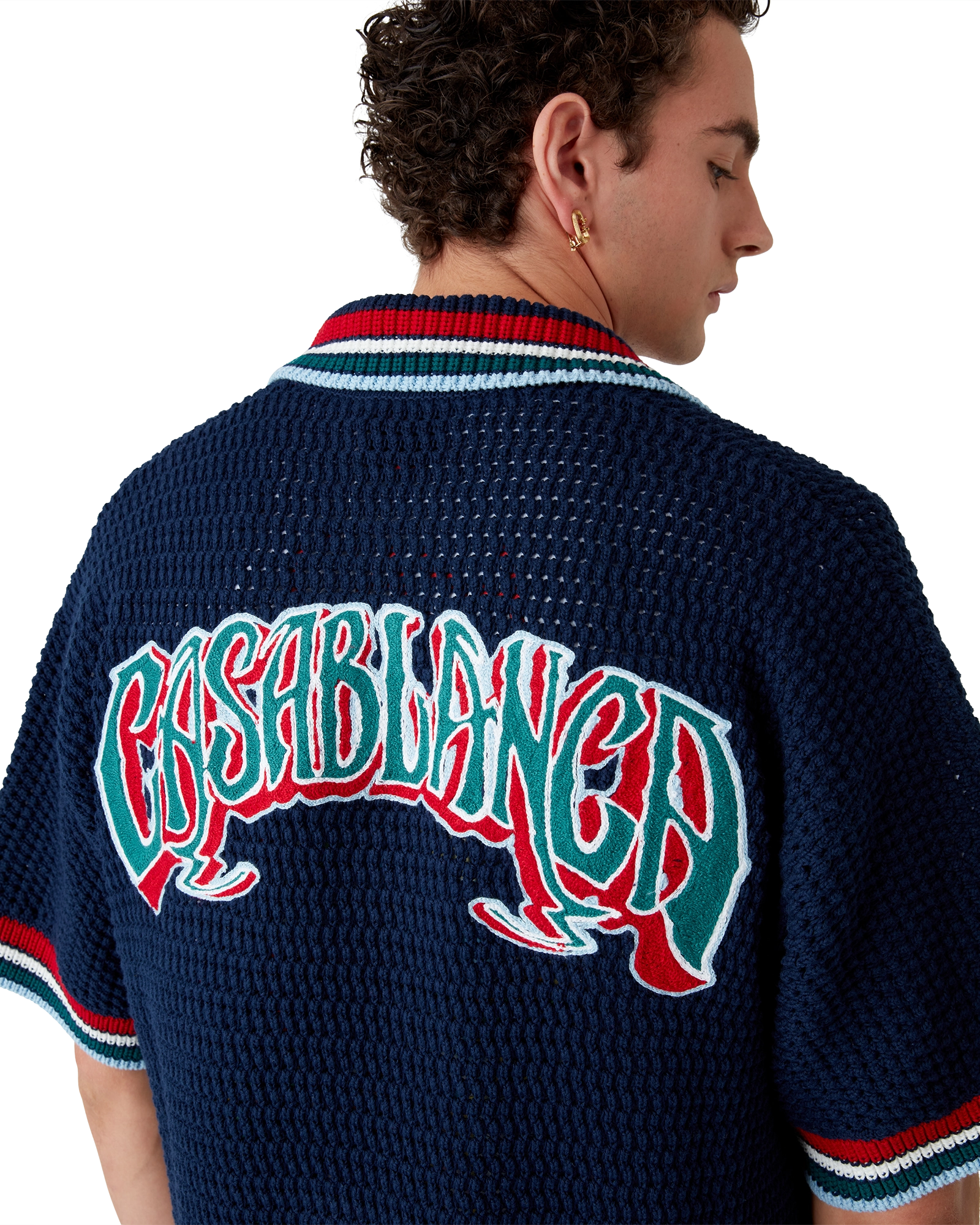 Gothic Short Sleeve Crochet Shirt - 图片 5