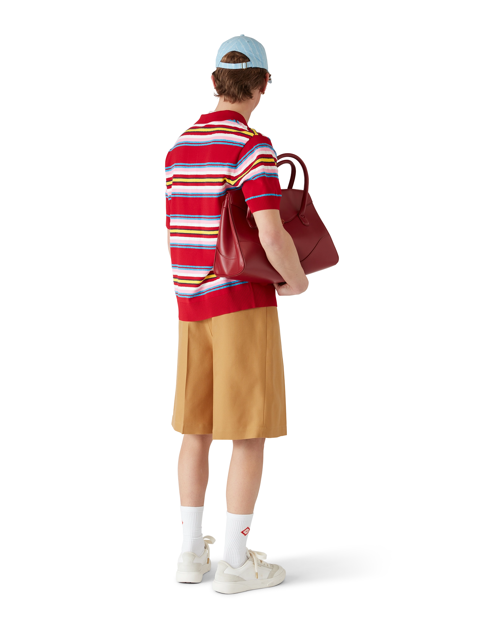 Stripe Oversized Polo Shirt - 图片 5