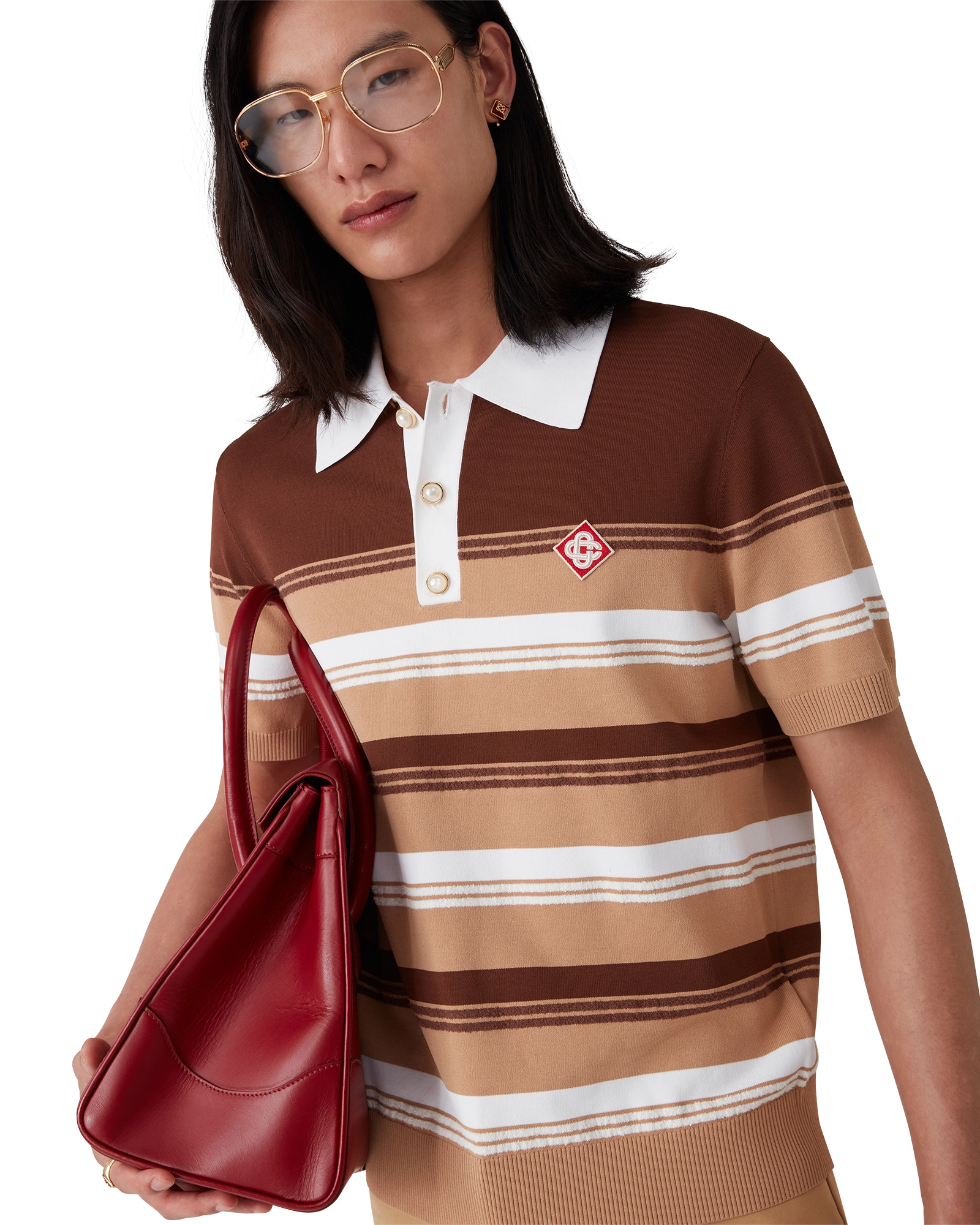 Stripe Polo Shirt - 图片 4