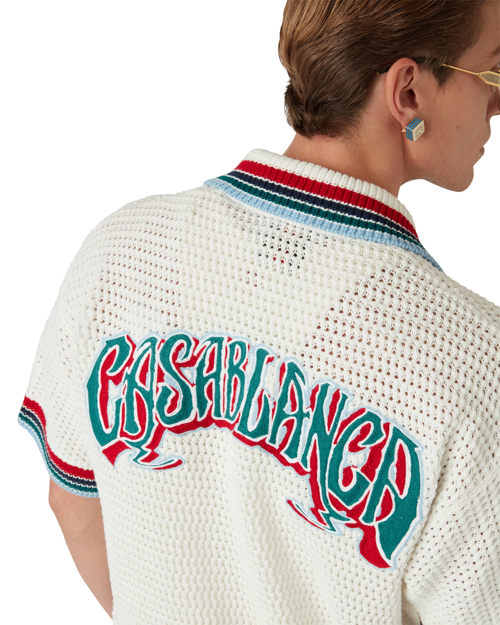 Gothic Short Sleeve Crochet Shirt - 图片 5