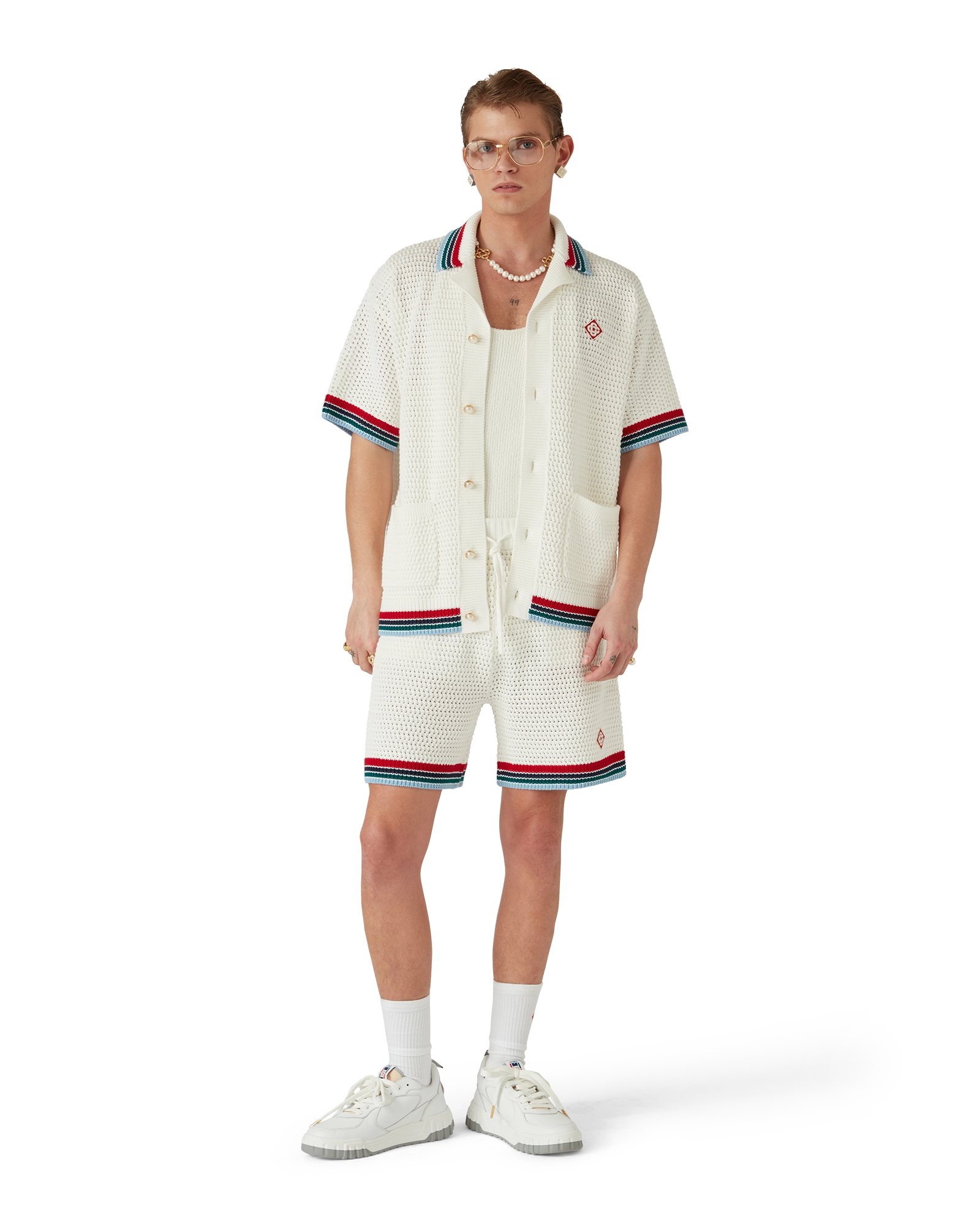 Gothic Short Sleeve Crochet Shirt - 图片 2