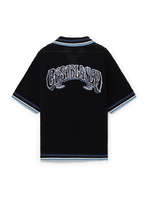 Gothic Short Sleeve Crochet Shirt