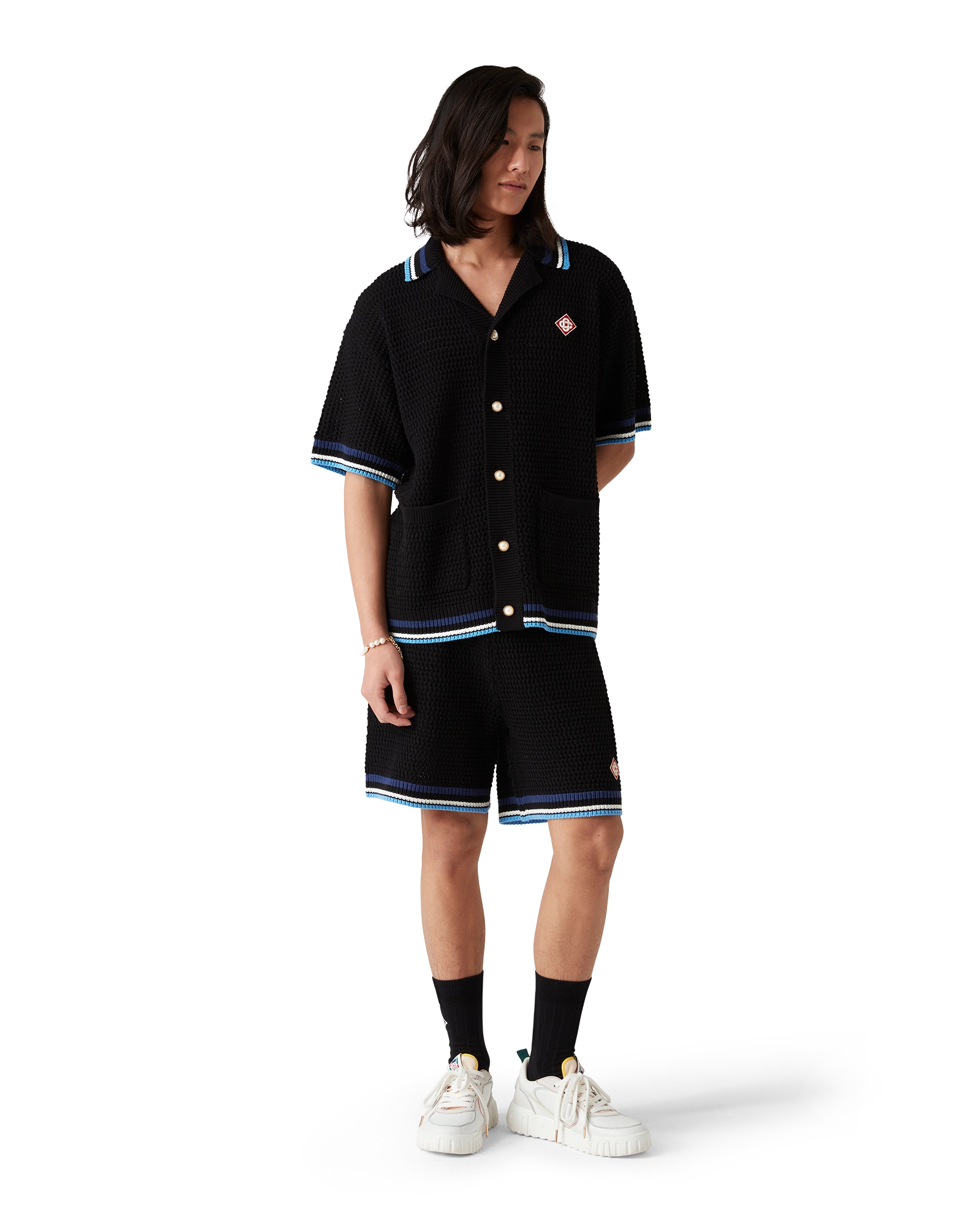 Gothic Short Sleeve Crochet Shirt - 图片 3