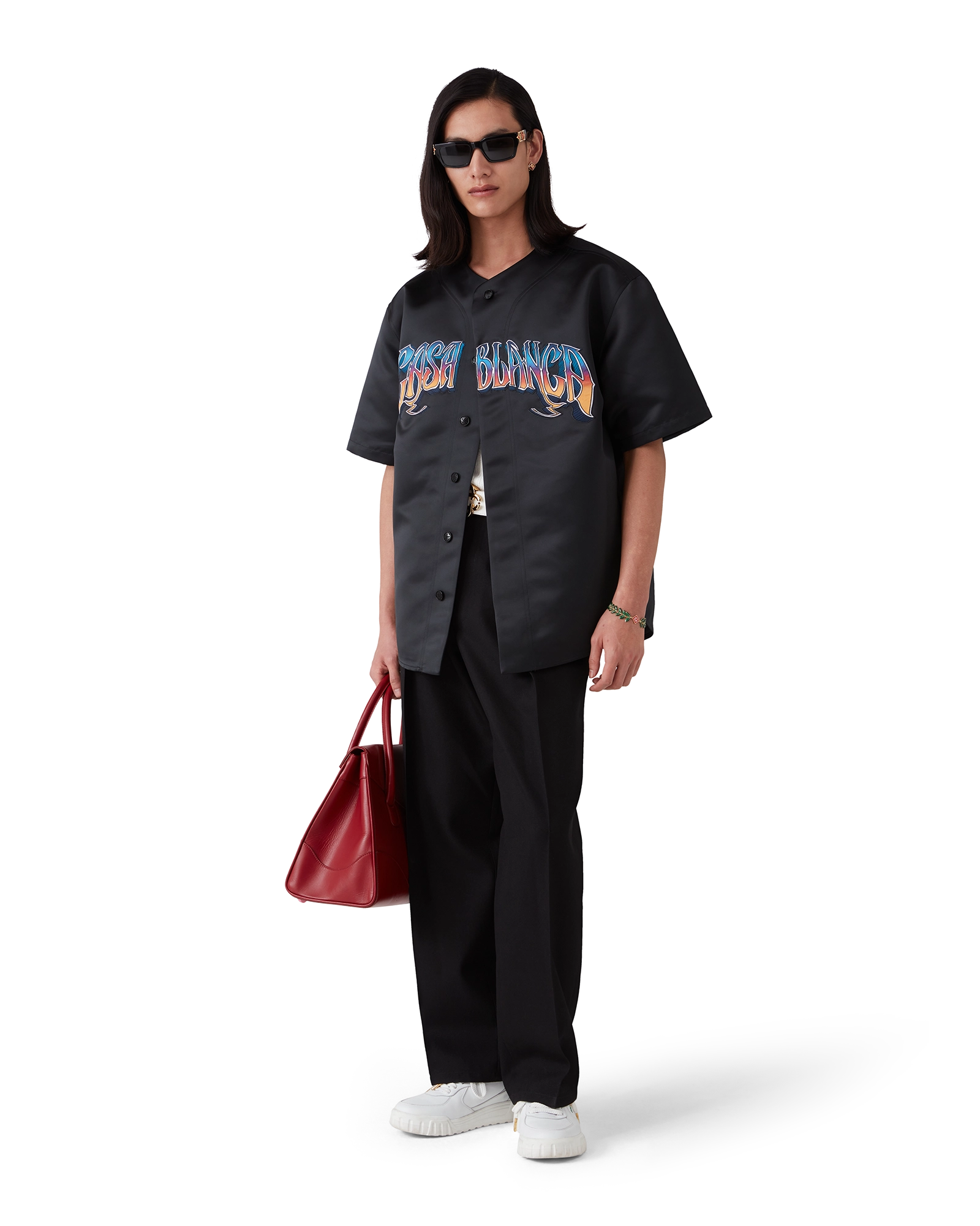 Gothic Baseball Short Sleeve Shirt - 图片 2