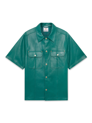 Leather Short Sleeve Shirt