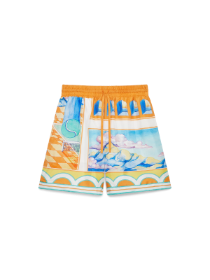 Surreal Pool Silk Shorts