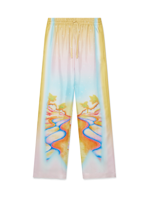 Psychedelic Nirvana Silk Trousers