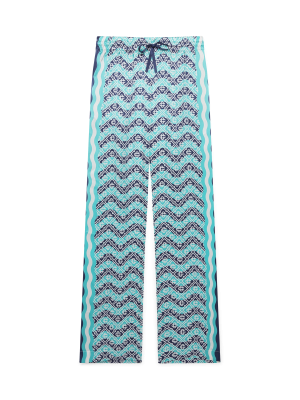 Monogram Wave Silk Trousers