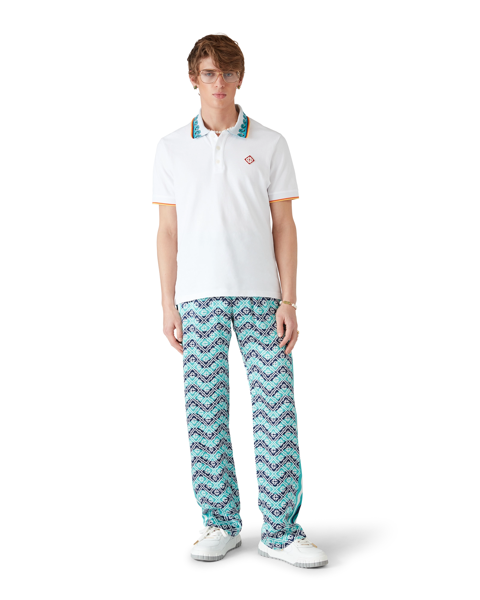 Monogram Wave Silk Trousers - 图片 2