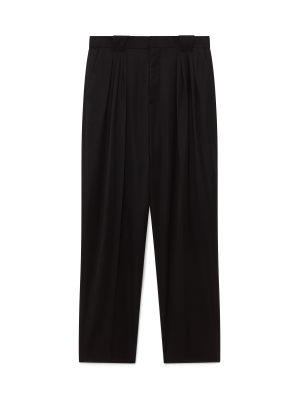 Wool Five Pleat Tailored Trousers