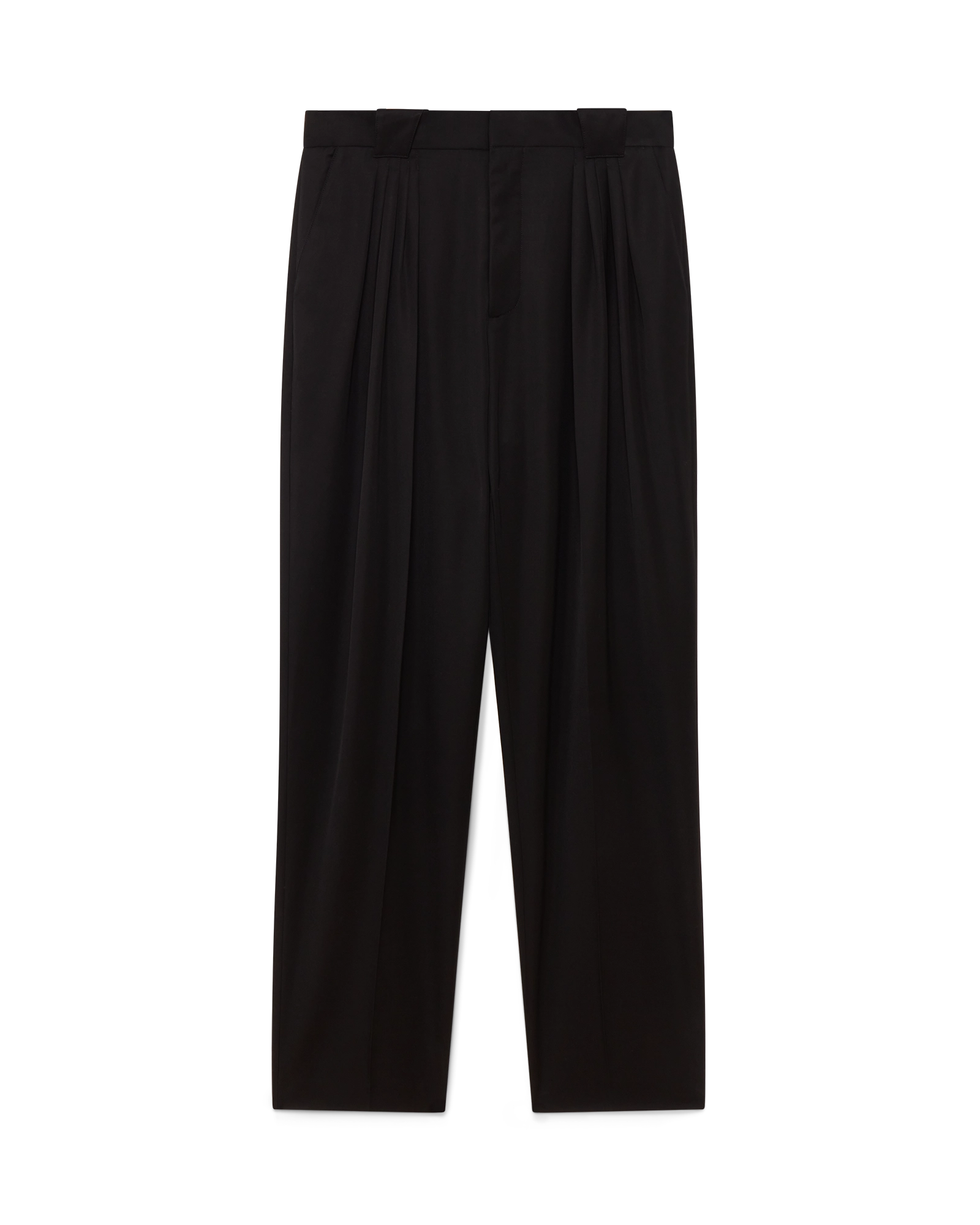 Wool Five Pleat Tailored Trousers