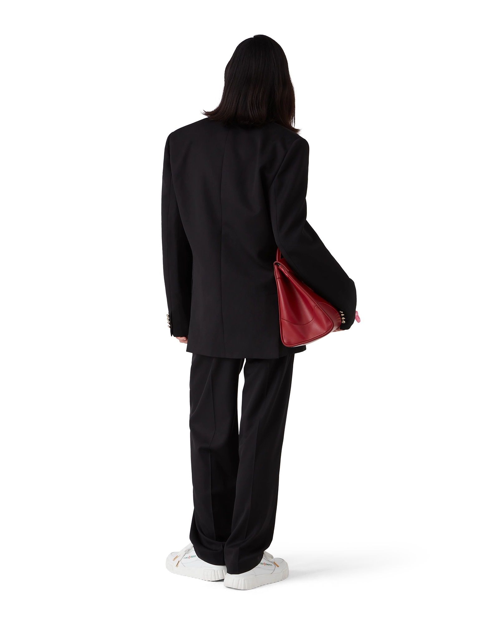 Wool Five Pleat Tailored Trousers - 图片 3