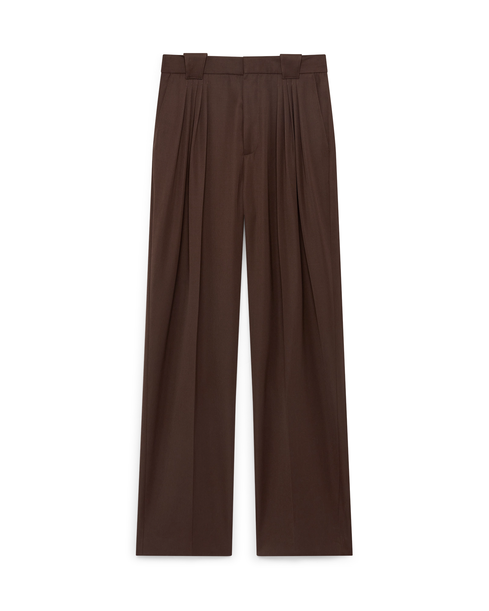 Wool Five Pleat Trousers