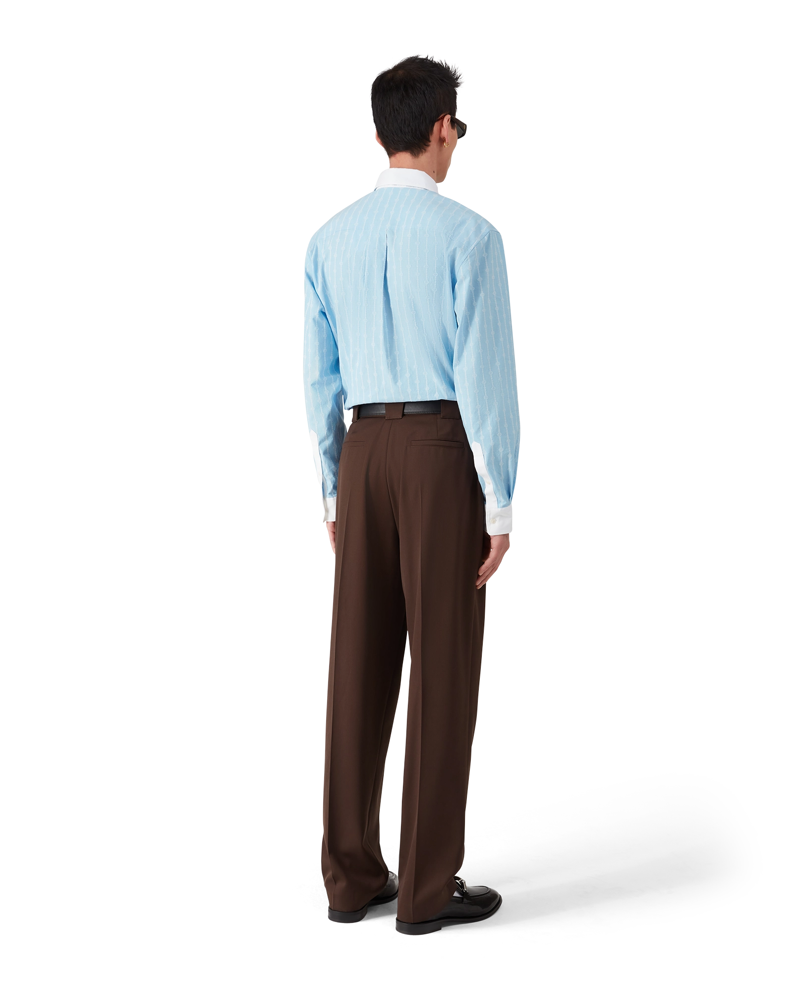 Wool Five Pleat Trousers - 图片 3