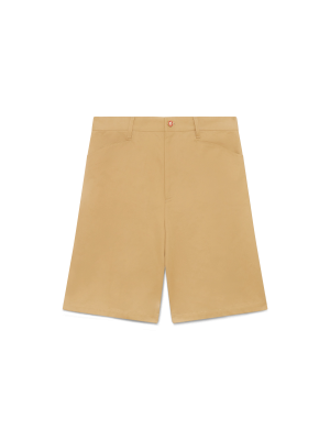 Cotton Pleated Shorts