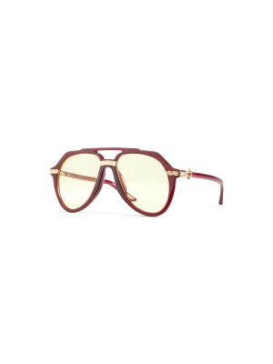 Rajio Wine & Gold Sunglasses