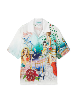La Liaison Short Sleeve Silk Shirt