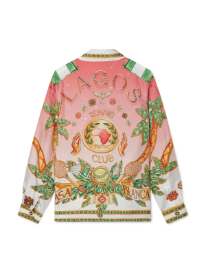 Lagos Tennis Club Long Sleeve Silk Shirt