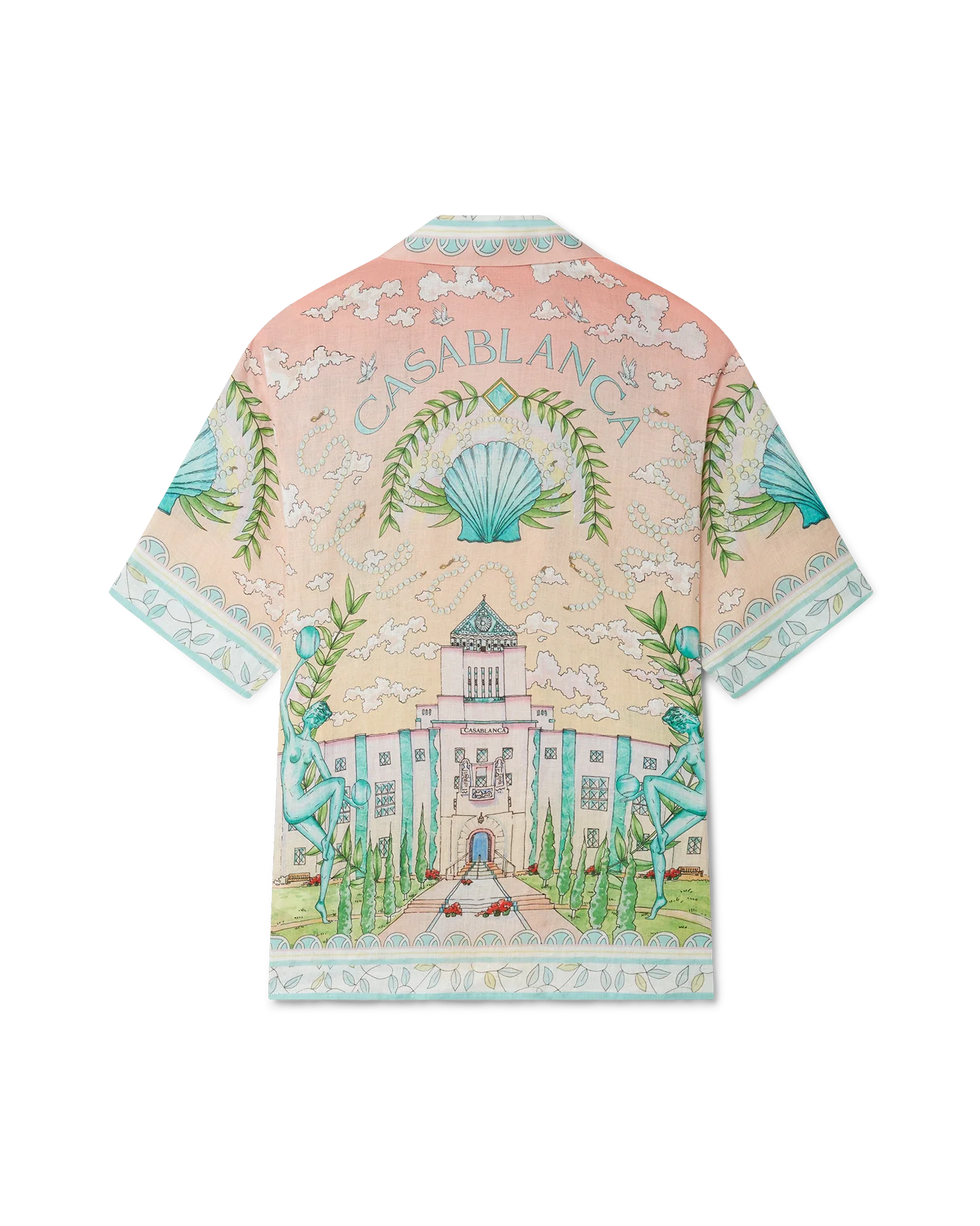 Vase Short Sleeve Linen Shirt - 图片 6