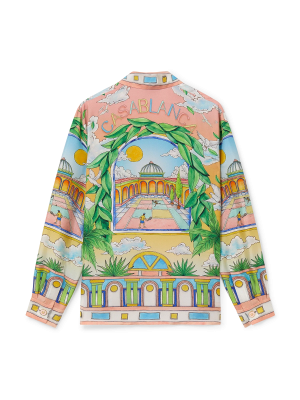 Paysage Ideal Short Sleeve Silk Shirt