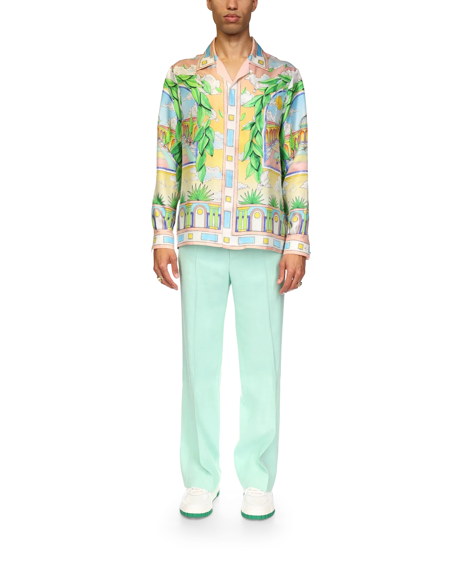 Paysage Ideal Short Sleeve Silk Shirt - 图片 2