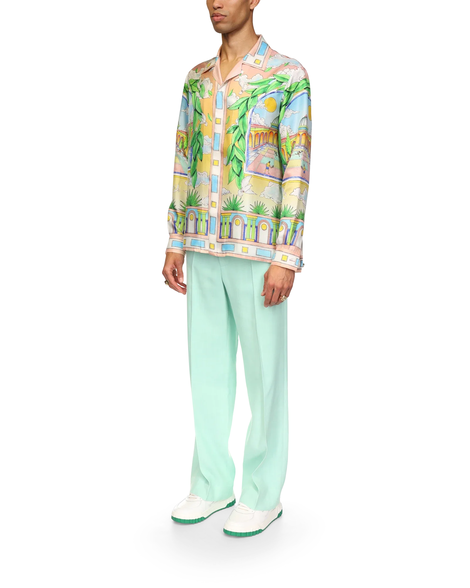 Paysage Ideal Short Sleeve Silk Shirt - 图片 3