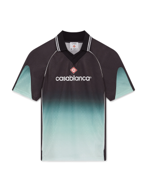 Gradient Monogram Jacquard Short Sleeve Football Shirt